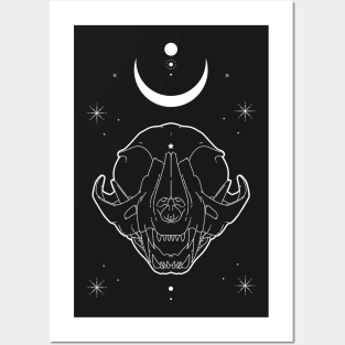 Moon Cat Posters and Art